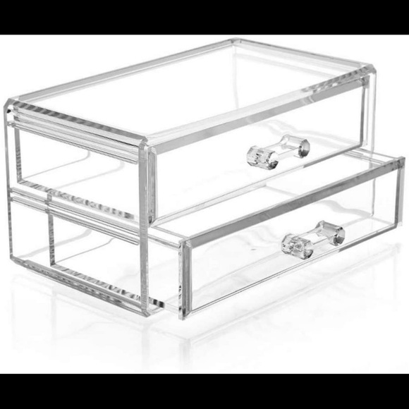 Cosmetic drawer acrylic clear holder vanity makeup